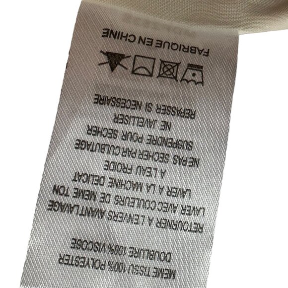 Aztec Print Womens Shorts L High Rise Pockets Elastic Waist Blue White - Picture 8 of 9